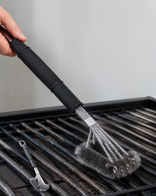 Yeni Nesil Dayanıklı Tasarıma Sahip Izgara ve Barbekü Temizleme Fırçası