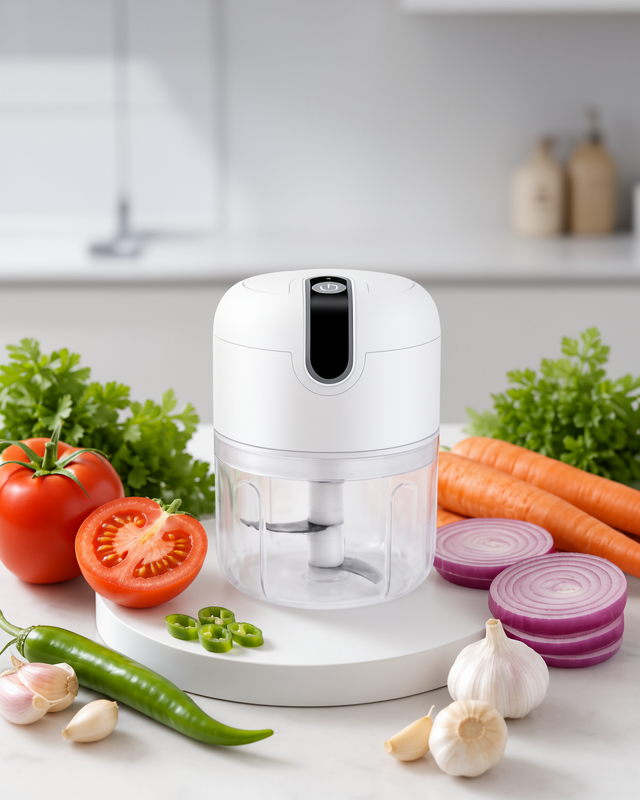 Yeni Nesil Rondo Doğrayıcı 250 ML Taşınabilir USB Şarjlı El Blenderı