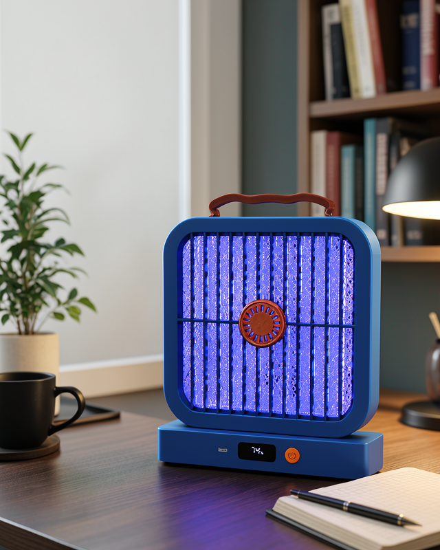 Mavi Elektrikli Lamba ile UV Işıklı Şarj Edilebilir Sinek Yok Edici