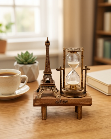 Yeni Nesil Eyfel Retro Kum Saati Hediyelik Paris Eyfel Kulesi Dekoratif Eşya