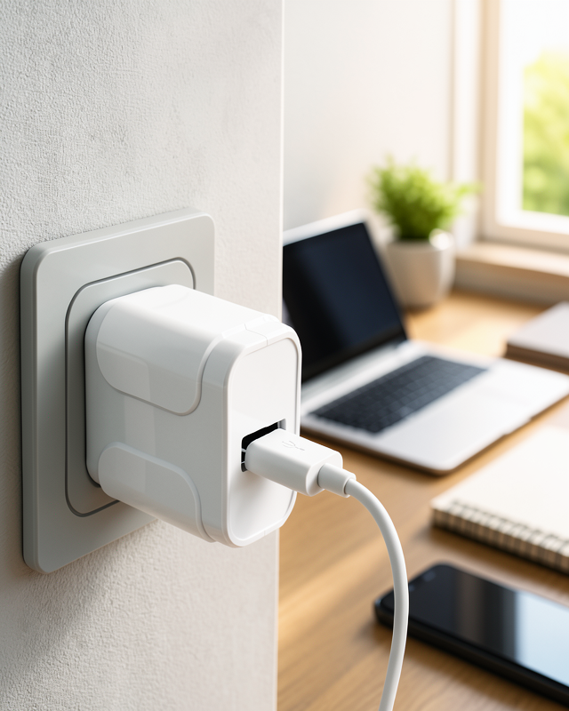 12W USB Telefon Şarj Adaptörü, Pratik ve Kompakt Tasarım