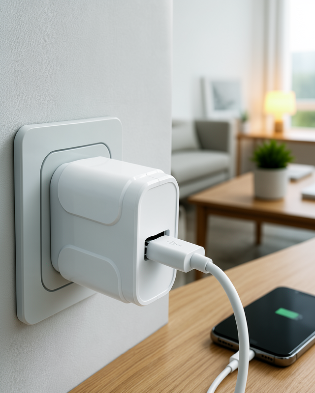Kompakt Telefon Şarj Cihazı 12W USB Girişli Şarj Adaptörü