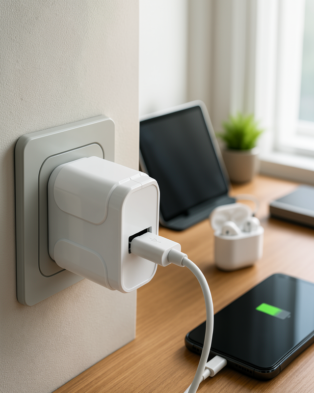 Hızlı ve Güvenli Şarj Başlığı 12W USB Adaptör 5V 2.4A