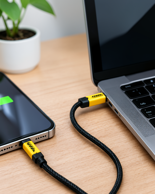 240W Hızlı Şarj ve Veri Aktarım Kablosu 3'ü 1 Arada USB