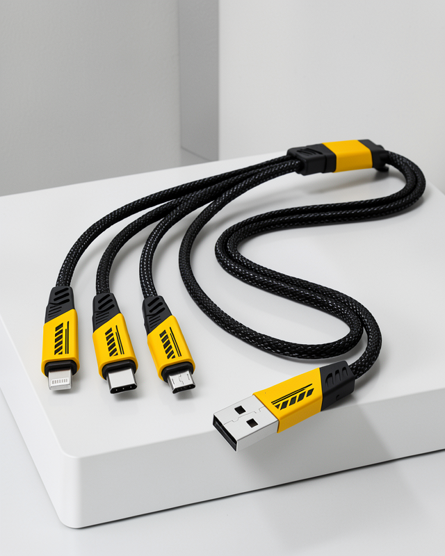 Hızlı Şarj Kablo 240W 3'ü 1 Arada