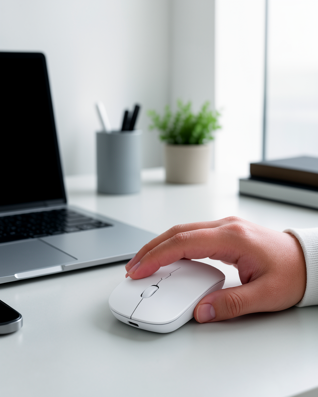 Hafif Ergonomik 5000 DPI Bluetooth Kablosuz Mouse Sessiz Wireless Fare