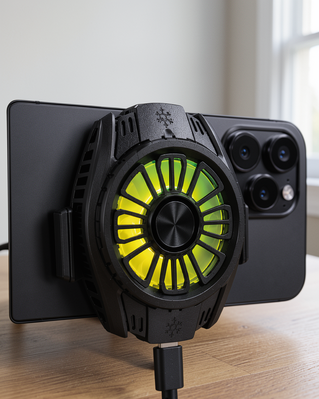 Sessiz Çalışan Telefon Soğutucu RGB Fan Aydınlatması ile