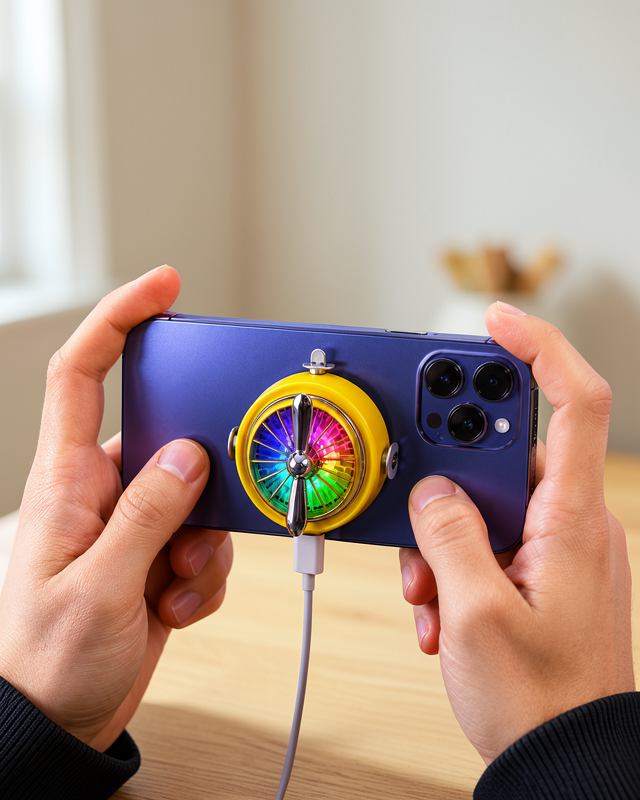 RGB Aydınlatmalı Telefon Soğutucu Mobil Oyunlar İçin
