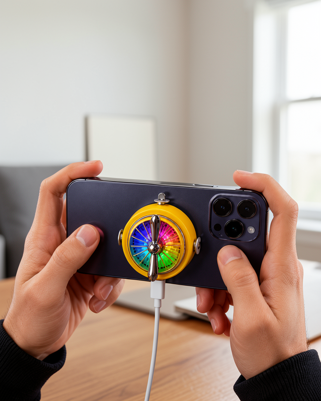 Oyun Fanı Şarj Edilebilir RGB Telefon Soğutucu