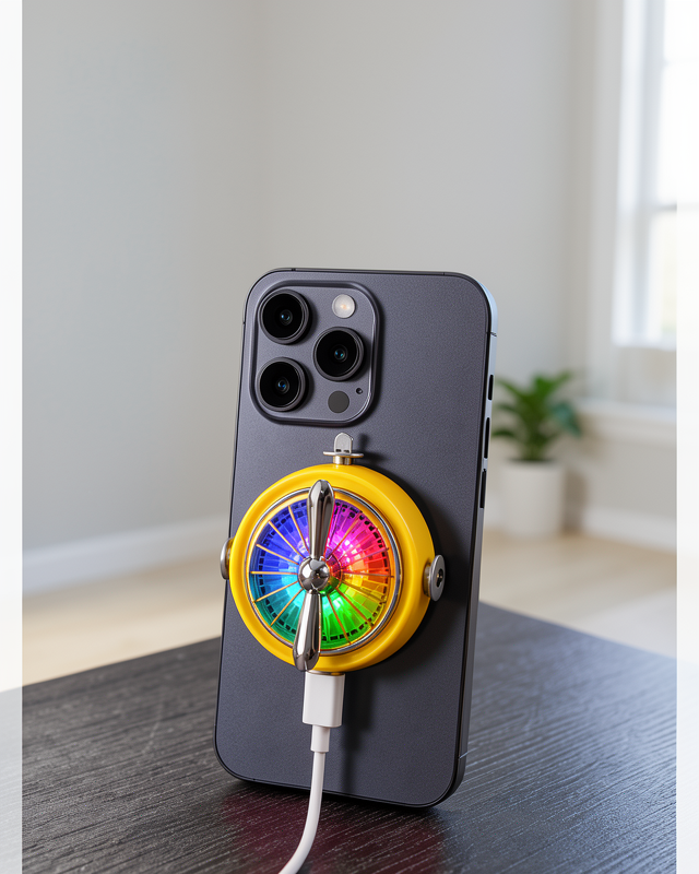 RGB Fanlı Mobil Oyun Soğutucusu, Manyetik Telefon Soğutucu