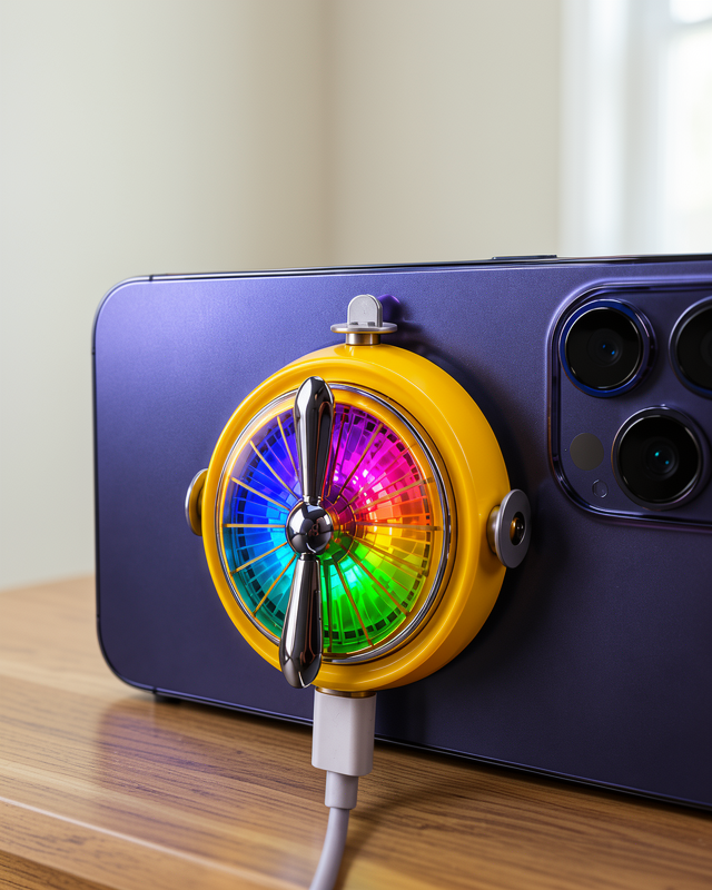 Manyetik RGB Işıklı Telefon Oyun Soğutucu Fan
