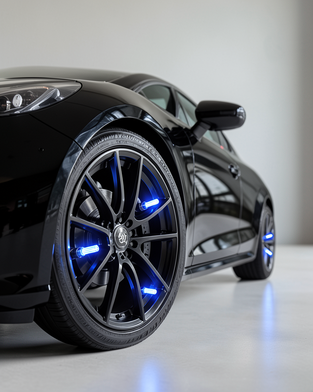 Otomatik Yanan LED Lastik Aksesuarı 4'lü Set Araç Sibop Işığı