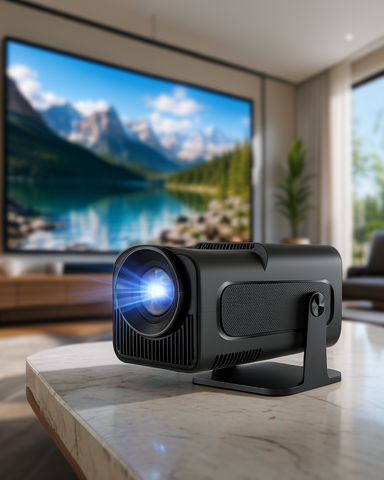 HCS350pro 4K Android Akıllı Wi-fi Projeksiyon Oyun Kutusu Kumandalı Taşınabilir
