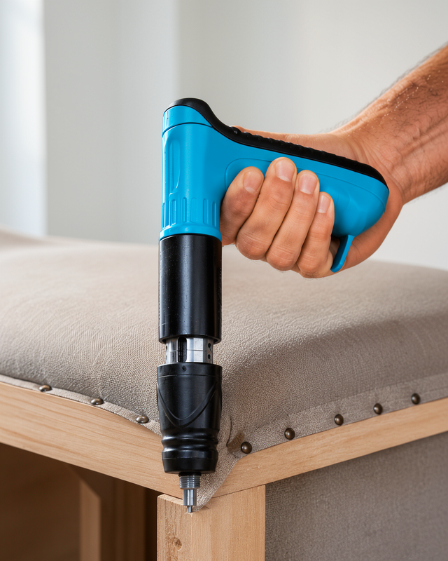 Mobilya ve Ahşap Montajı için Ergonomik Saplı Çivi Tabancası
