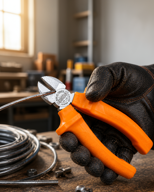Dövme Çelik Yan Keski ile Ergonomik Saplı Hassas Kesim