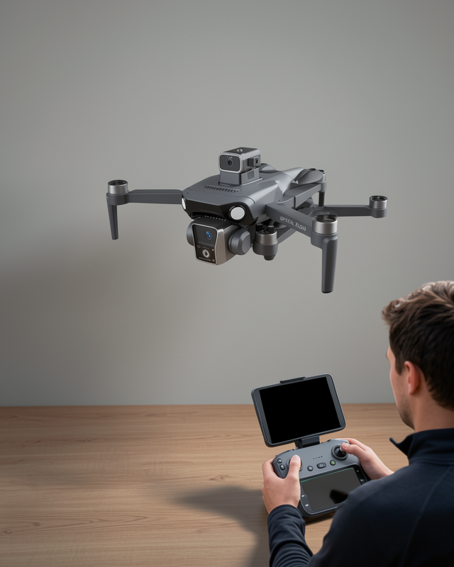 Canlı Görüntü Aktarımlı Çift Kameralı Drone GPS Konumlandırma Özellikli