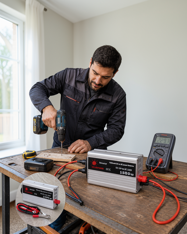 Yüksek Verimli Güç Dönüştürme Sistemi 1500W Araç İnvertörü Elektronik Cihazlar İçin