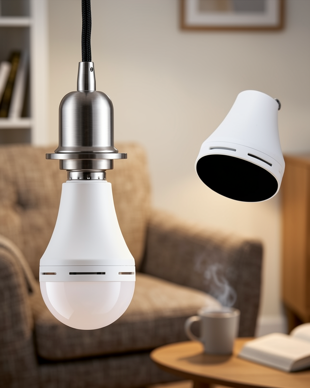 E27 6500K Güçlü Işık ile Elektrik Kesintisinde Çalışan Şarjlı LED Ampul