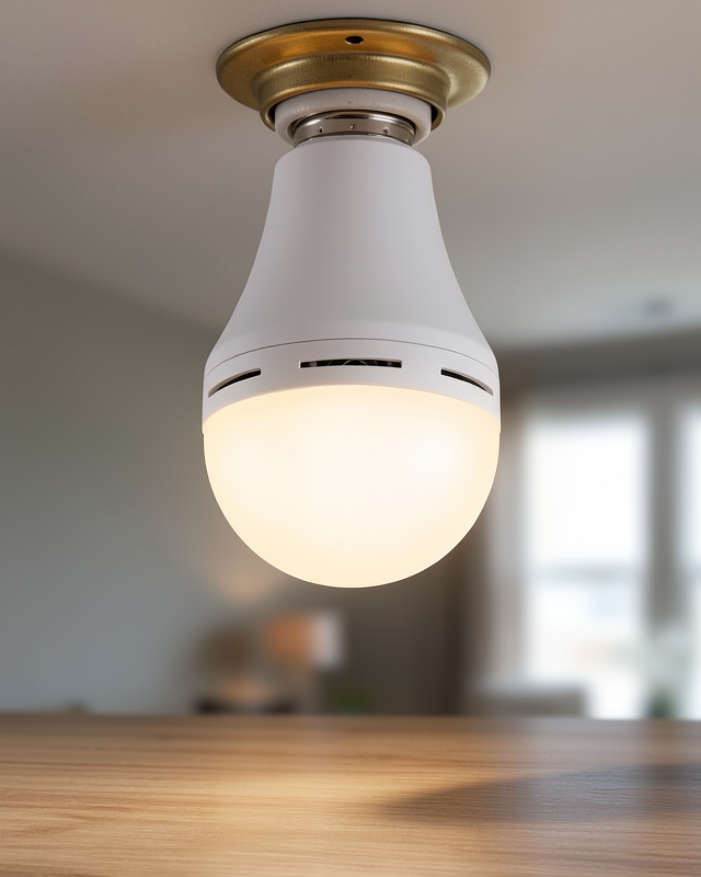E27 Duy Şarjlı LED Ampul 6500K Soğuk Beyaz Enerji Tasarruflu