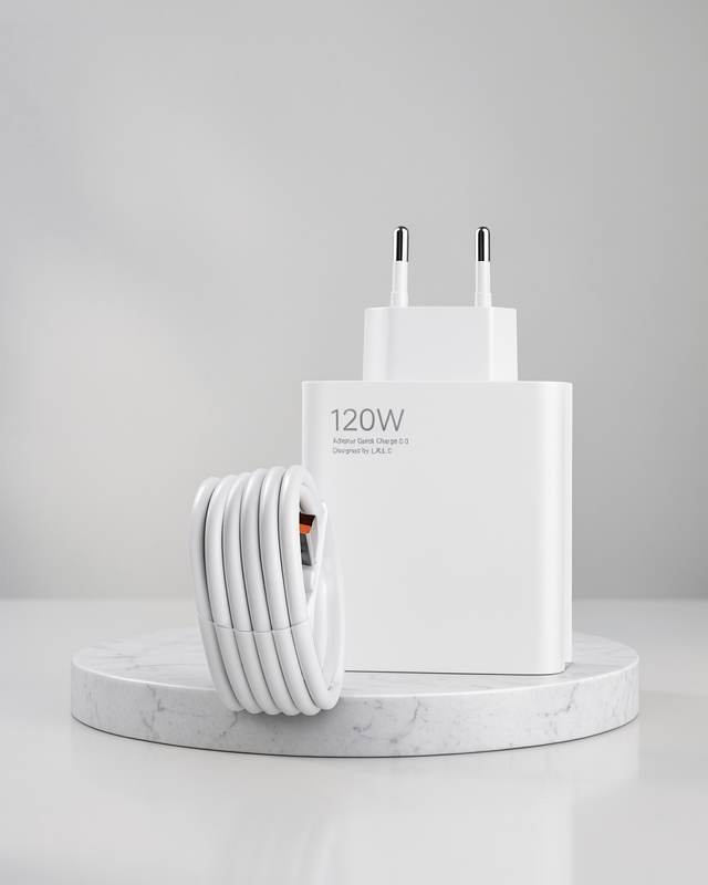 120W USB-C Şarj Seti, Turbo Hızlı Şarj Desteği ile