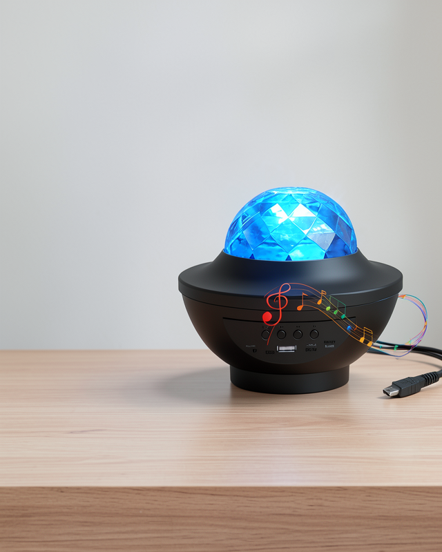 Bluetooth Bağlantılı Galaxy Efektli LED Gece Lambası Projektörü
