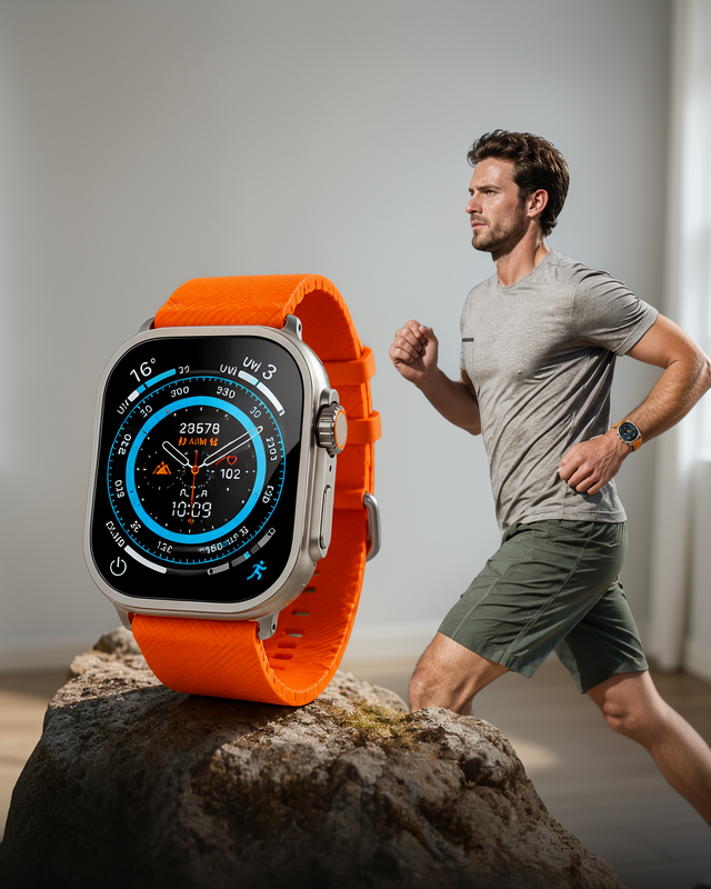 Yeni Nesil Bluetooth Bağlantılı Amoled Ekranlı Akıllı Saat ile Uyku ve Spor Takibi