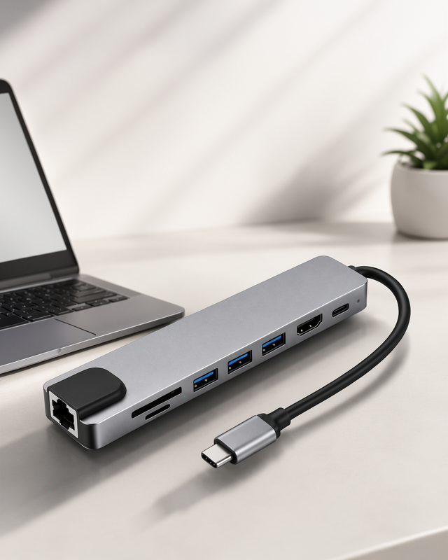 Macbook 3 In 1 Type-C To Hdmı USB 3.0 Çevirici Dönüştürücü Adaptör