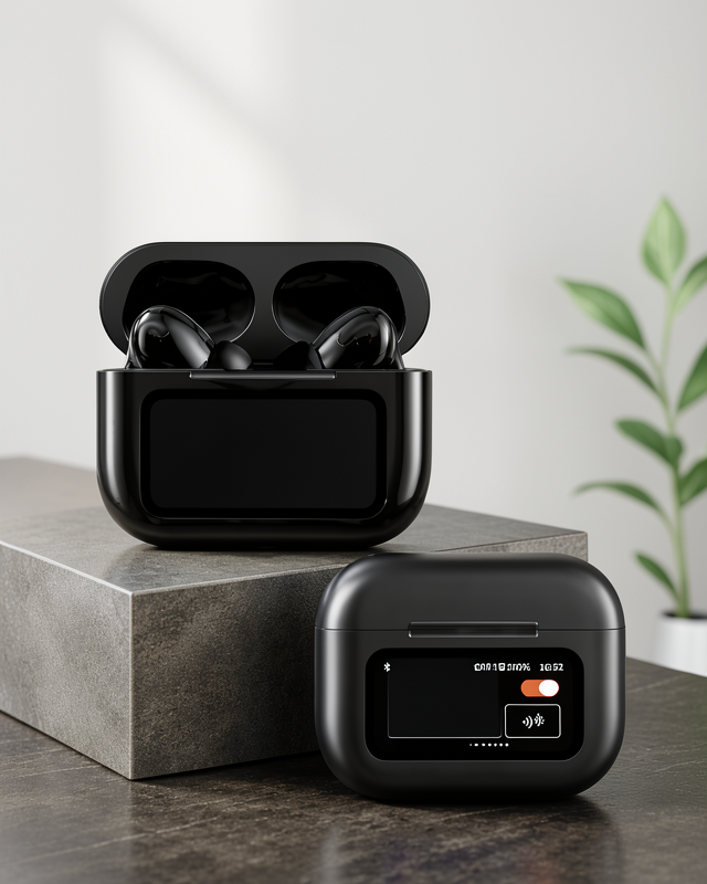Kablosuz Dokunmatik Kulaklık Bluetooth ANC/ENC Ekranlı