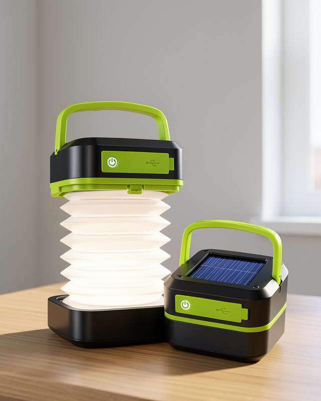 Katlanabilir Güneş Enerjili Led Lamba USB Şarjlı Kamp Lambası