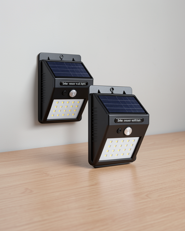 20 LED Işık ile Güneş Enerjili Duvar Lambası Solar Sensörlü Bahçe Lamba