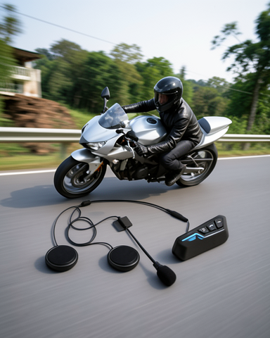 Su Geçirmez Kask Kulaklığı BT22 Motosiklet Intercom Dinleme ve Konuşma Özellikli