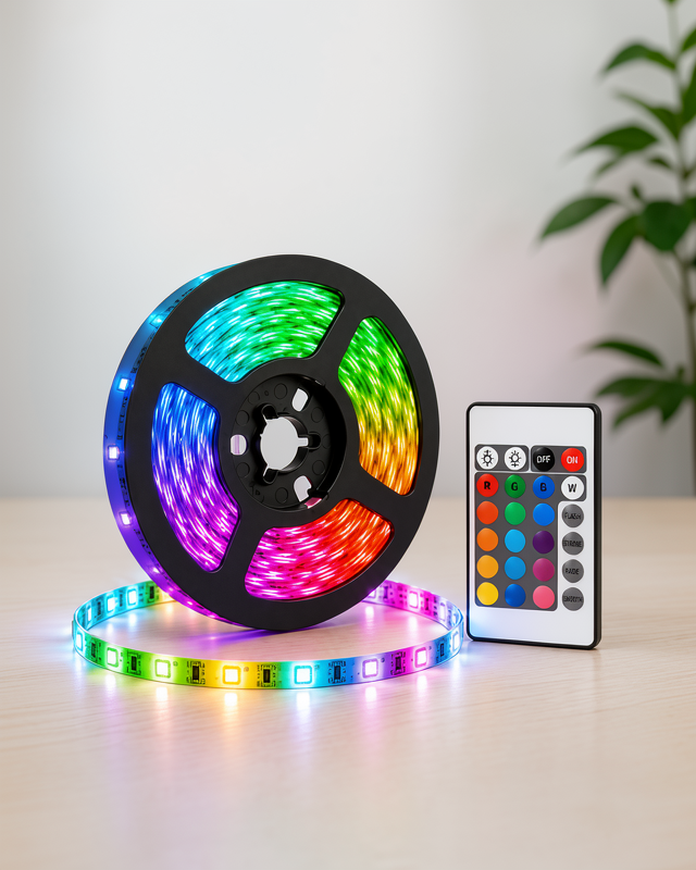Her Ortama Uygun 5M RGB Işıklı Led Şerit Işık