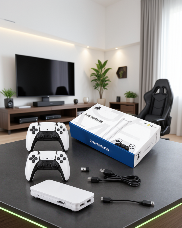 20.000 Oyunlu Retro Oyun Konsolu, HDMI ve Kablosuz Kontrolcü ile