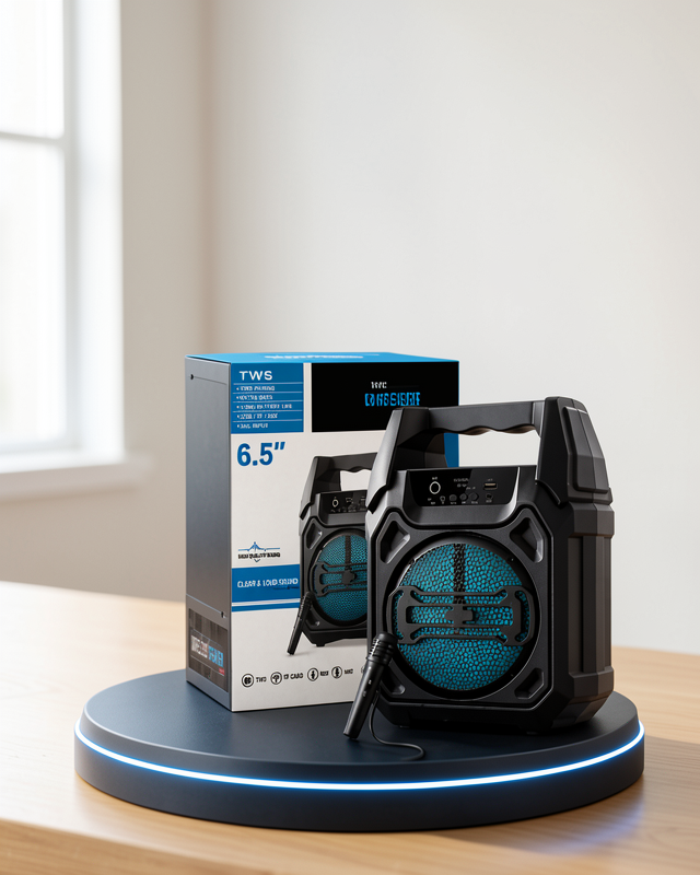 FM Radyo ve Mikrofon Desteğiyle 15W Güçlü Ses Çıkışlı Bluetooth Hoparlör