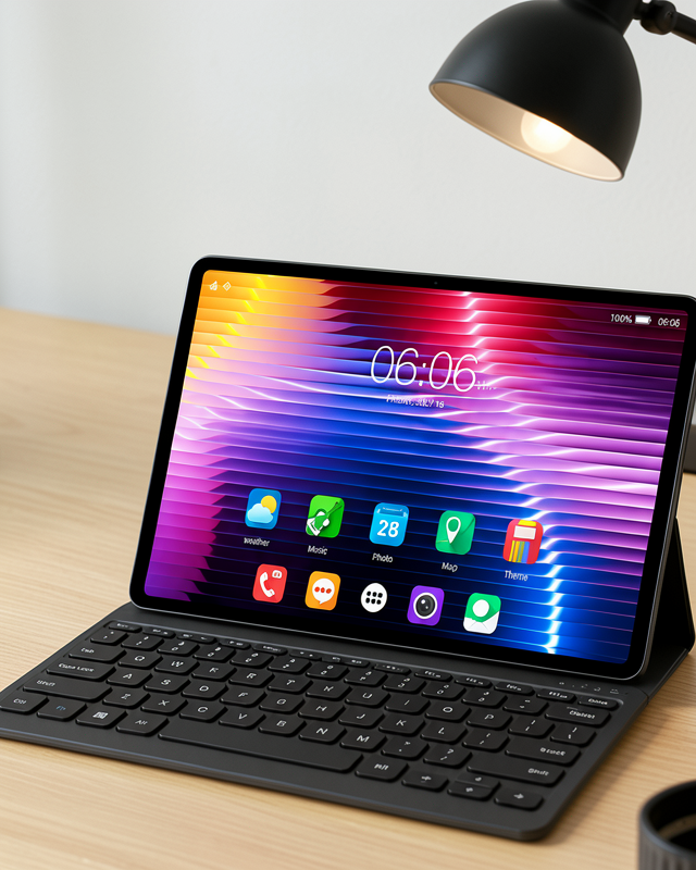 Klavye, Kalem ve Koruyucu Aksesuarlarla Çok Amaçlı Android Tablet Seti