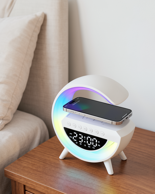 Kablosuz Ses Sistemi, RGB Işıklı Bluetooth Hoparlör, TF Kart ve FM Desteğiyle