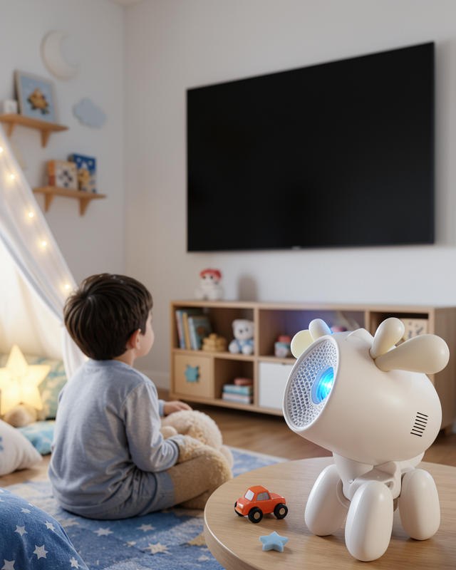 4K WiFi ve Bluetooth Destekli Akıllı Projeksiyon Cihazı Geyik Tasarımı