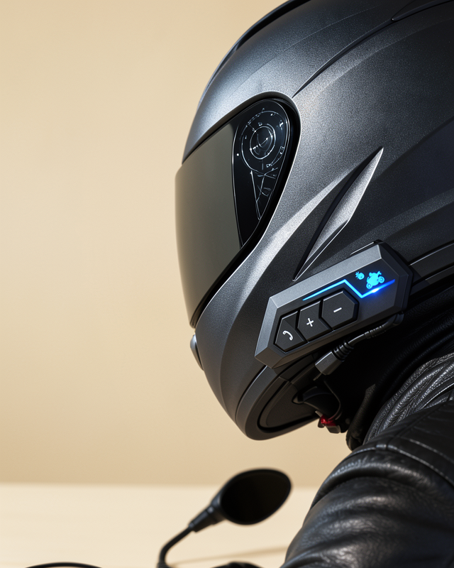 Uzun Pil Süresine Sahip Evrensel Bluetooth Kulaklıklı Motosiklet Kaskı