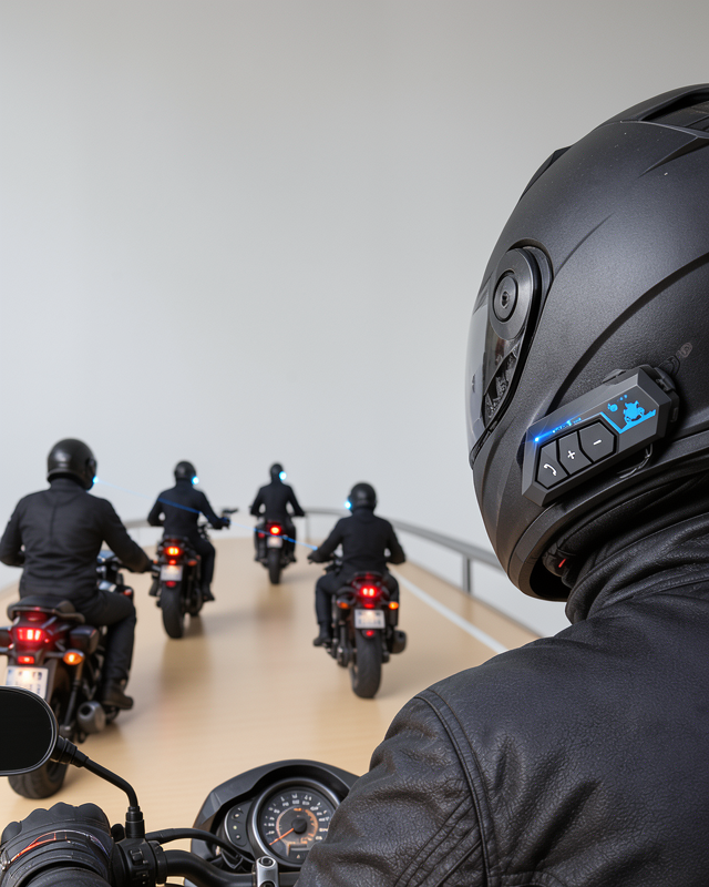 Bluetooth Kulaklık ile Hands Free Çağrı Özellikli Motosiklet Kaskı