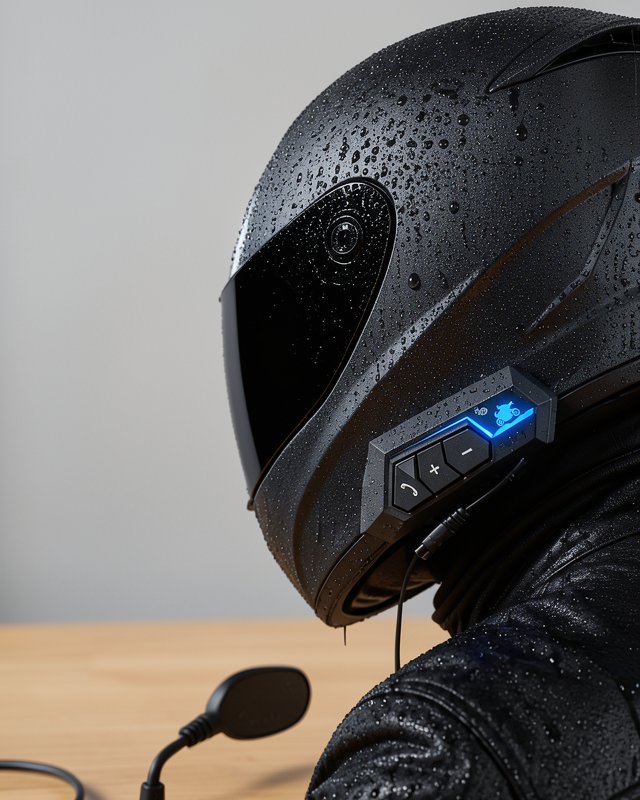 Bluetooth Mikrofonlu Kablosuz Motosiklet Kask Kulaklığı Sürüş Sistemi