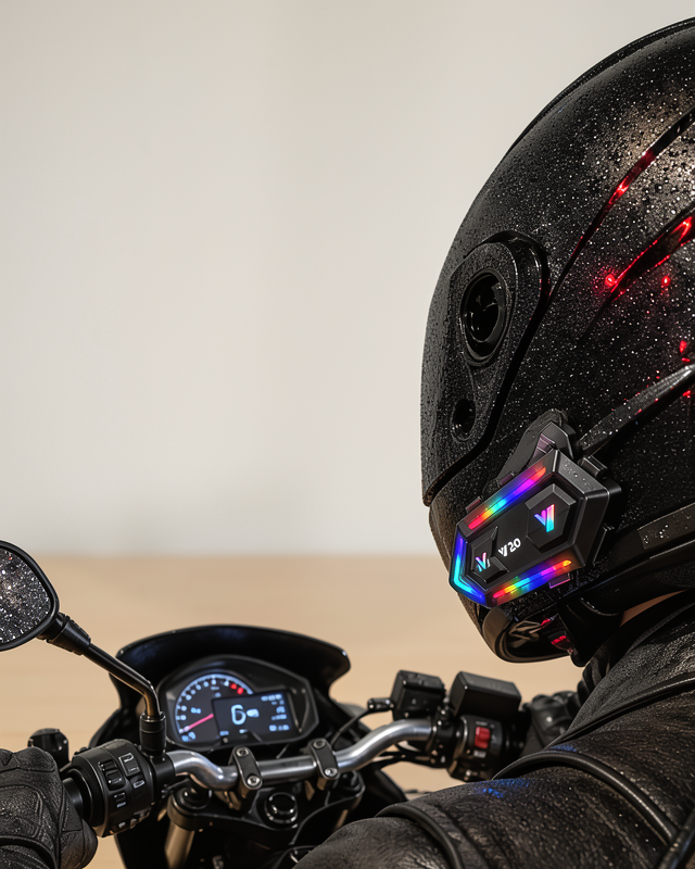 Uzun Pil Ömürlü Tasarıma Sahip Gürültü Engelleyici Motosiklet Kask Intercom
