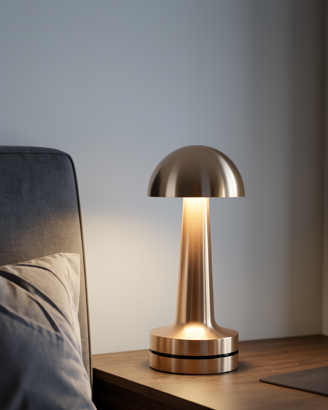 Dokunmatik LED Gece Lambası Mantar Masa Lambası