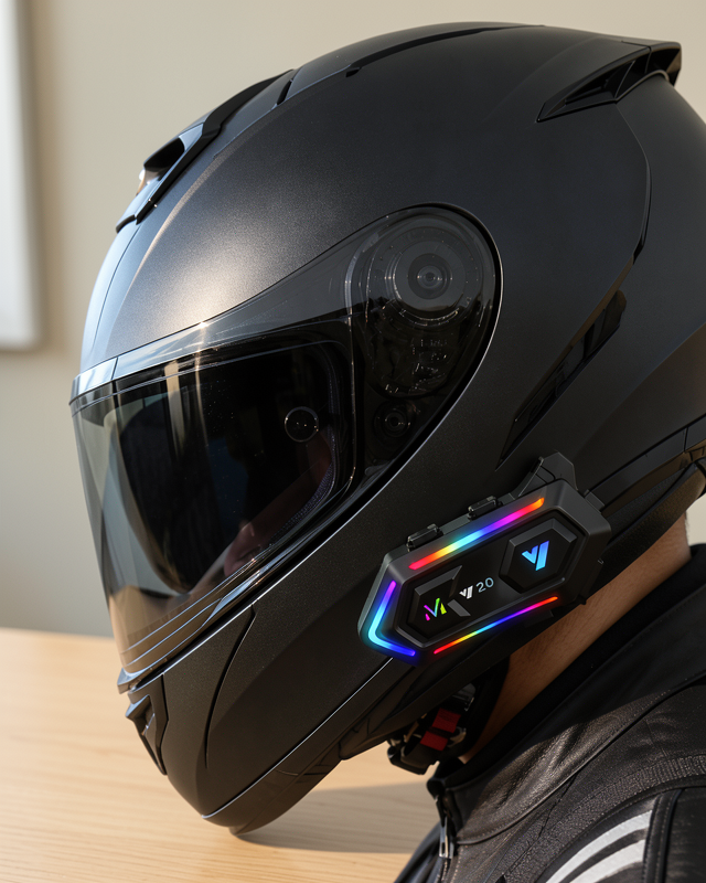 Uzun Pil Ömrüne Sahip Bluetooth Intercom Kulaklık Motosiklet Kaskı İçin