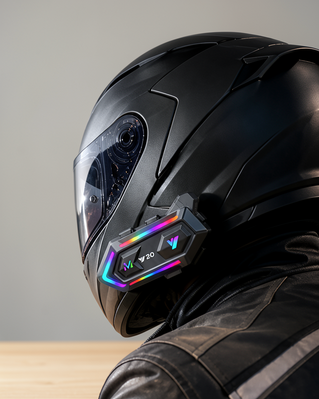 Motosiklet Kaskı için Bluetooth 5.3 Intercom Kulaklık 1000 Metre Bağlantı