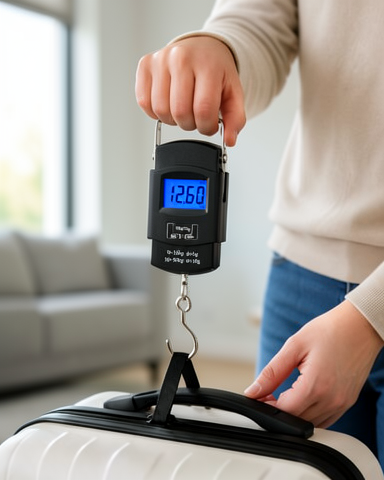 50 Kg Kapasiteli LCD Ekranlı Dijital El Kantarı Bagaj Tartısı