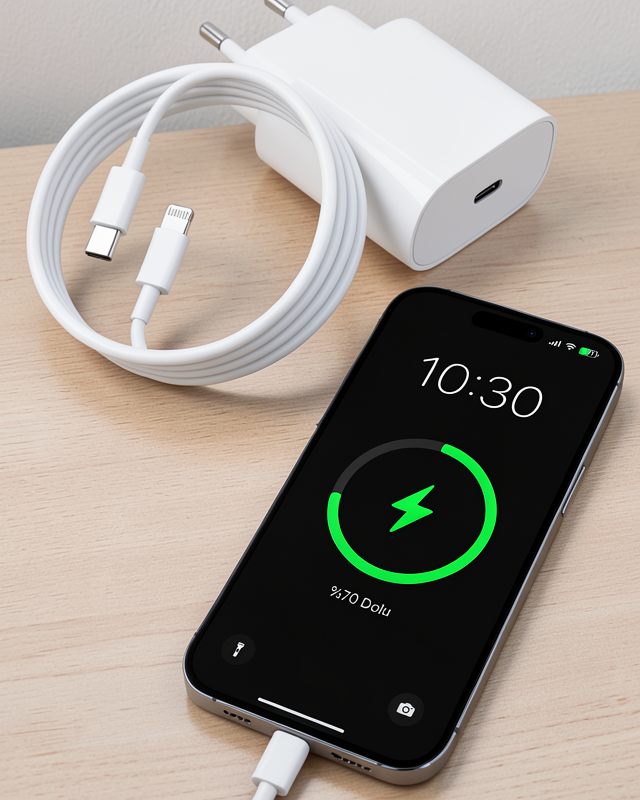 20W PD Hızlı Şarj Seti, iPhone 14 13 12 11 8 Plus 7 Uyumlu