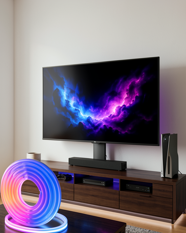 5METRE LED IŞIK RGB neon şerit dekoratif ışık USB bağlantı