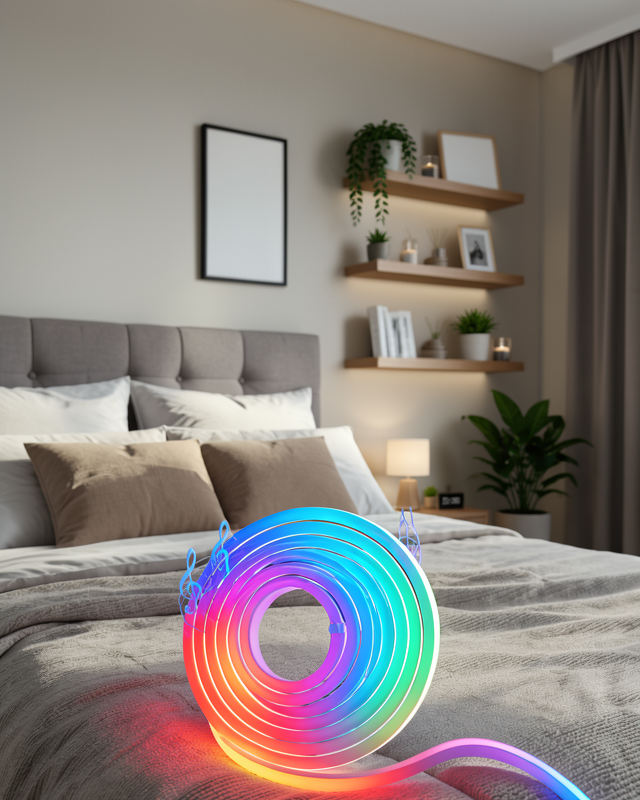 RGB Neon Şerit Led USB Girişli 16 Milyon Renkli Dekoratif Işık