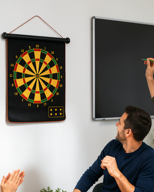 Manyetik Dart Tahtası 6 Ok Katlanabilir Taşınabilir Güvenli Oyun