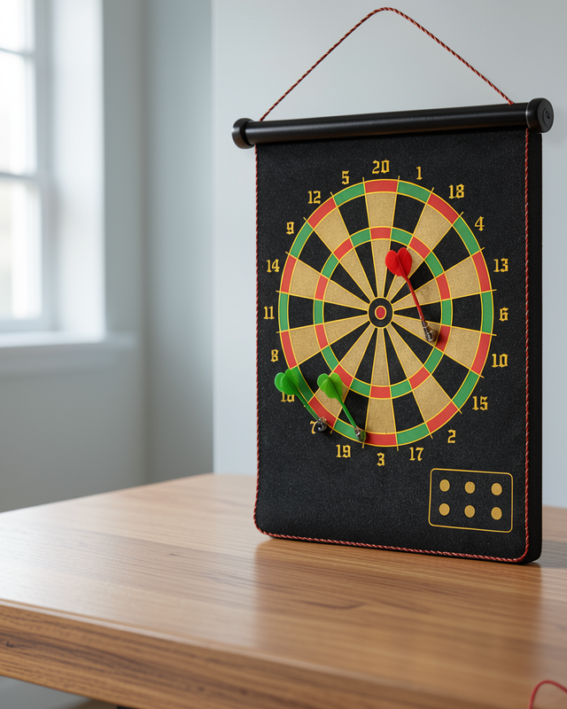 Çocuk ve Yetişkin Manyetik Dart Tahtası Katlanabilir Tasarım 6 Ok